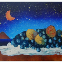 Quadro dipinto olio kino mistral firmato autentica