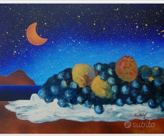 Quadro dipinto olio kino mistral firmato autentica