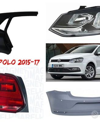 Vw Polo fanale musata cofano parafango airbag 15-