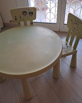 tavolino rotondo mod.MAMMUT di IKEA