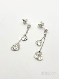 Orecchini oro 18KT con diamanti naturali