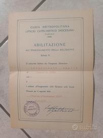 Curia di Torino, Abilitazione 