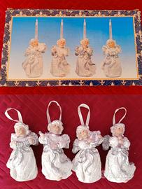 4 angioletti musicanti per decorazione natalizia