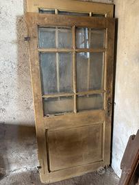 Porte in legno e vetro vintage