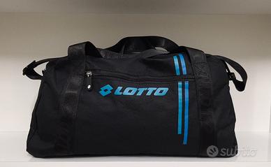 Borsone unisex "LOTTO",colore nero/blu.