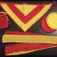 Il set di articoli lavorati a maglia: una bandana
