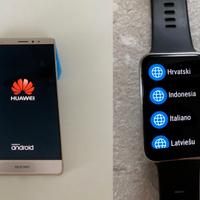 Smartwatch Huawei watch fit  e  Smartphone huawei