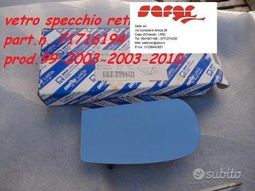 FIAT PUNTO CABRIO VETRO SPECCHIO RETROVISORE