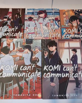 Manga Komi Can't Comunicate volumi 1-5