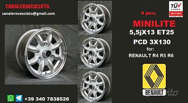 Cerchi Minilite R4 R5 R6 R7 rodeo renault