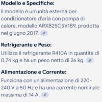 condizionatore daikin 9000