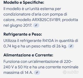 condizionatore daikin 9000