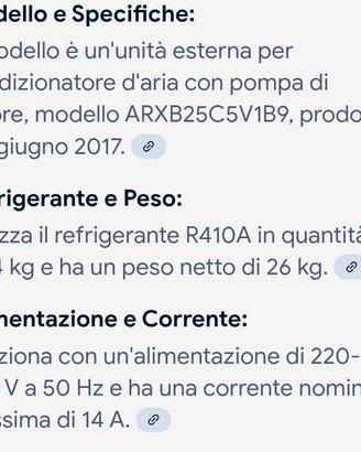 condizionatore daikin 9000
