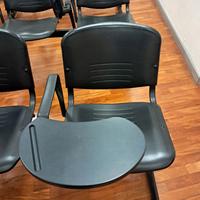 Set 4 sedie nere con RIBALTINA