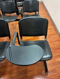 Set 4 sedie nere con RIBALTINA