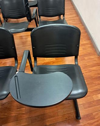 Set 4 sedie nere con RIBALTINA
