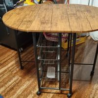 Tavolo pieghevole in stile industriale 