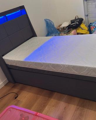 LETTO SINGOLO CONTENITORE  + MATERASSO 
