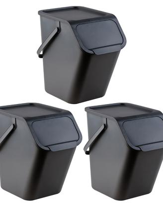 Go Practic - Set di 3 pattumiere e 3 filtri bio in