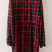 Camicia lunga Terranova S/M scozzese