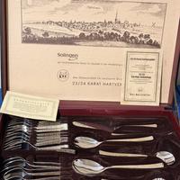 Set 70 posate placcate in oro 23/24 kt