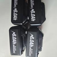 4X Batterie Compatibili Makita 18V 8Ah  Nuove 