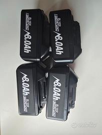4X Batterie Compatibili Makita 18V 8Ah  Nuove 