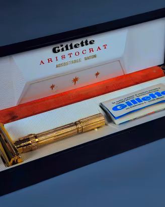 Gillette Aristocrat Adjustable Gold I2 1963