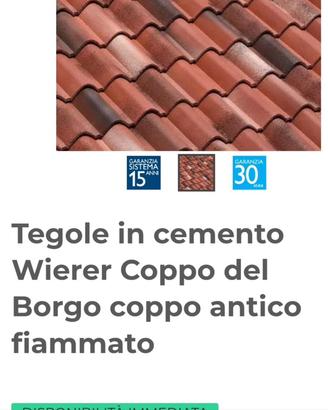Tegole coppi in cemento Wierer