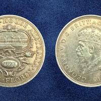 Moneta Australia 1 Fiorino Argento 1927 Parlamento