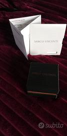 anello Marco Visconti oro bianco 18 Kt con diamant