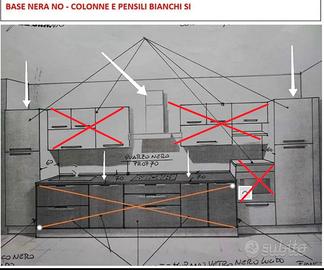COLONN E  PENSILI BIANCHI IDEALI PER CUCINA