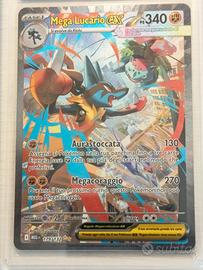 carta da collezione gradata di mega Lucario ex