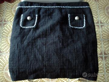 Gonna corta invernale Jus d'Orange nera usata tg44