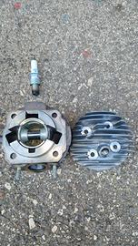 ape 50 testata pistone  candela e marmitta