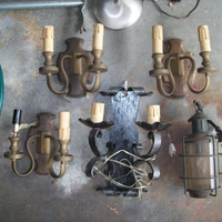 Lampade applique da muro antiche varie metallo