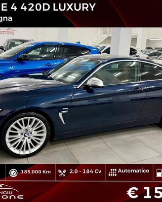 Bmw serie 4 420d Coupé Luxury FINANZIABILE