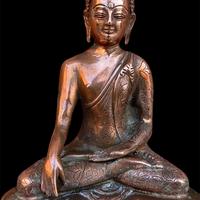 Buddha Akshobhya Statua In Bronzo