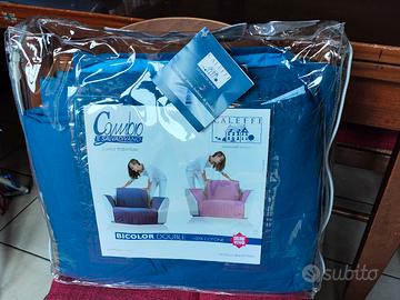 Caleffi Copri poltrona Nuovo Blu trapuntato 