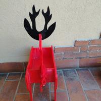 renna vintage in legno