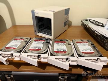 Nas Qnap Ts-431p con 4 dischi WD Red plus da 3 TB