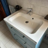 Mobiletto bagno completo celeste
