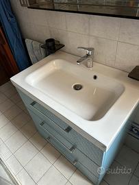 Mobiletto bagno completo celeste