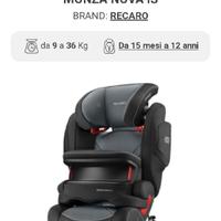 Seggiolino RECARO monza nova is 9-36 kg