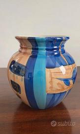 Vaso in ceramica dipinto a mano