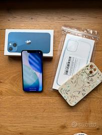 Iphone 13 mini con scatola e accessori -blu 128 gb