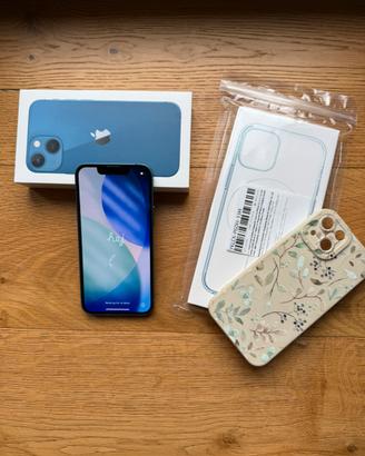 Iphone 13 mini con scatola e accessori -blu 128 gb