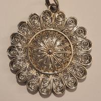 CIONDOLO FLOREALE VINTAGE IN ARGENTO STERLING 925
