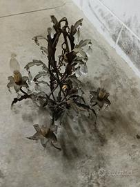 Lampadario in ferro battuto