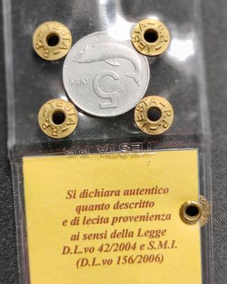 5 lire 1956 delfino BB perizia Testa